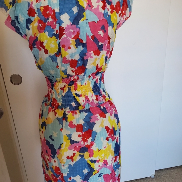 NEW Y2K Juicy Couture Angel Maisey Silk Cotton Floral Dress Women's Size Petite - Picture 5 of 12